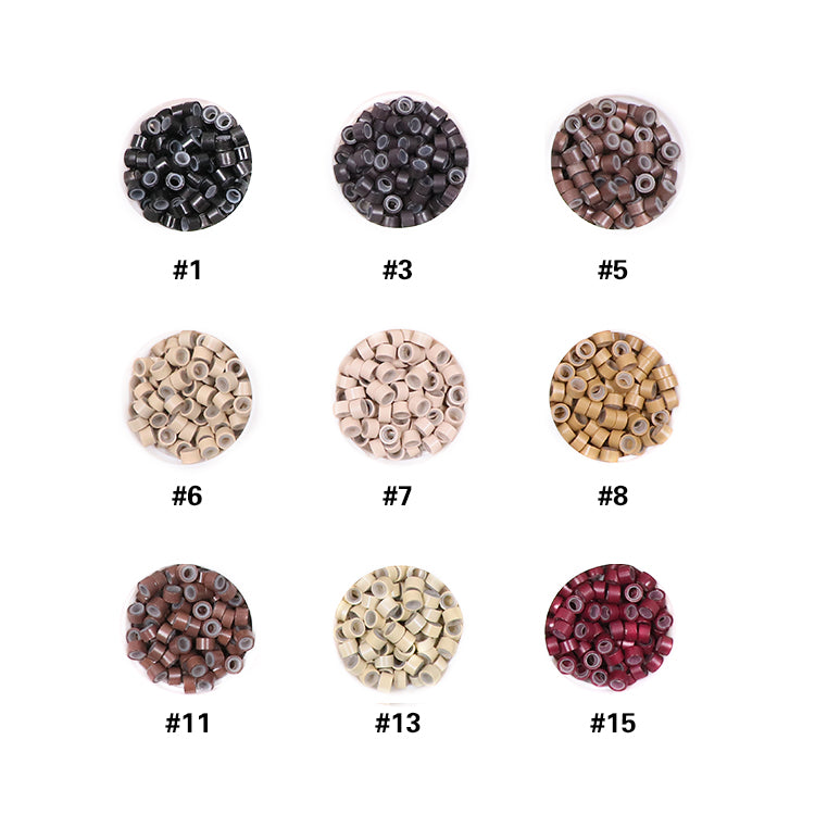 Copper Tube Micro Ring Links Hair Extension Beads Silicone Micro Beads for Hair Extensions-10000