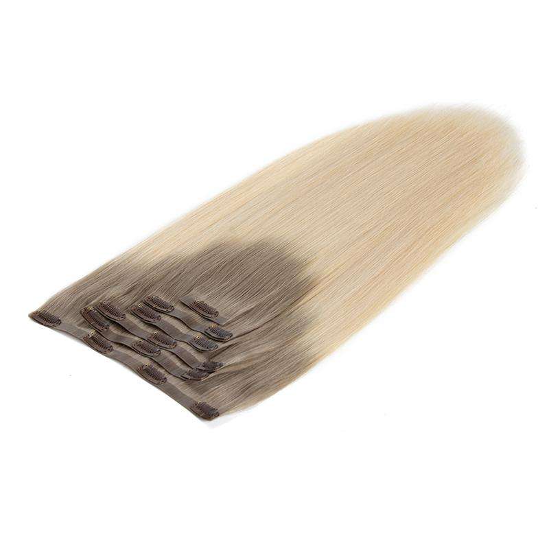 6-piece Seamless PU Clip-ins -Double Drawn Remy Hair Extension -150grams